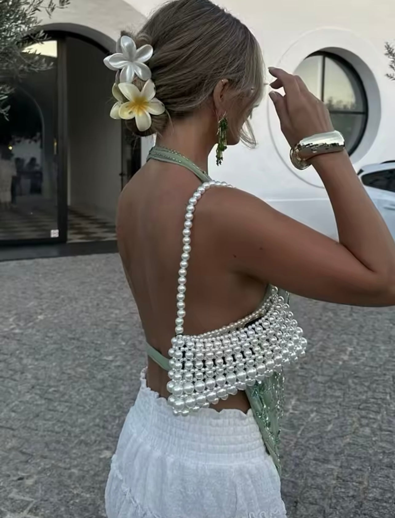 Top dos-nu Elsa brodé