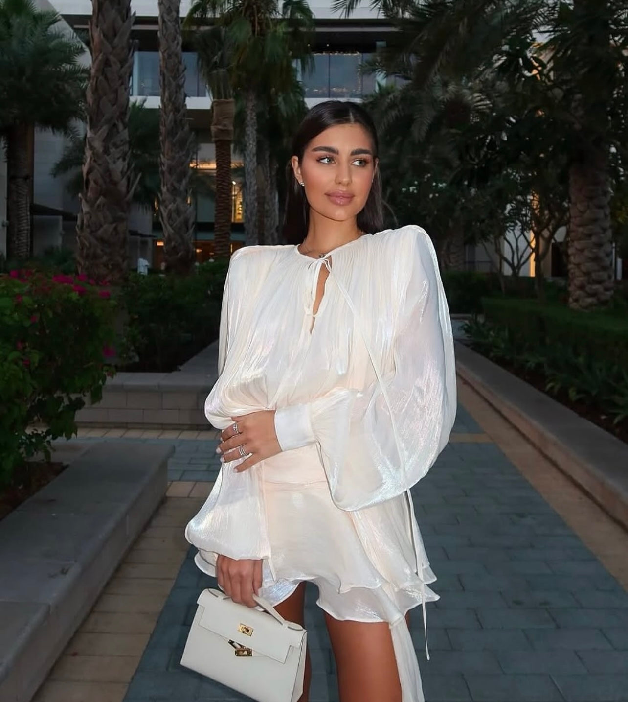 Mini robe blouse