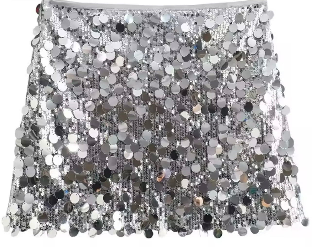 Jupe à sequins brillants