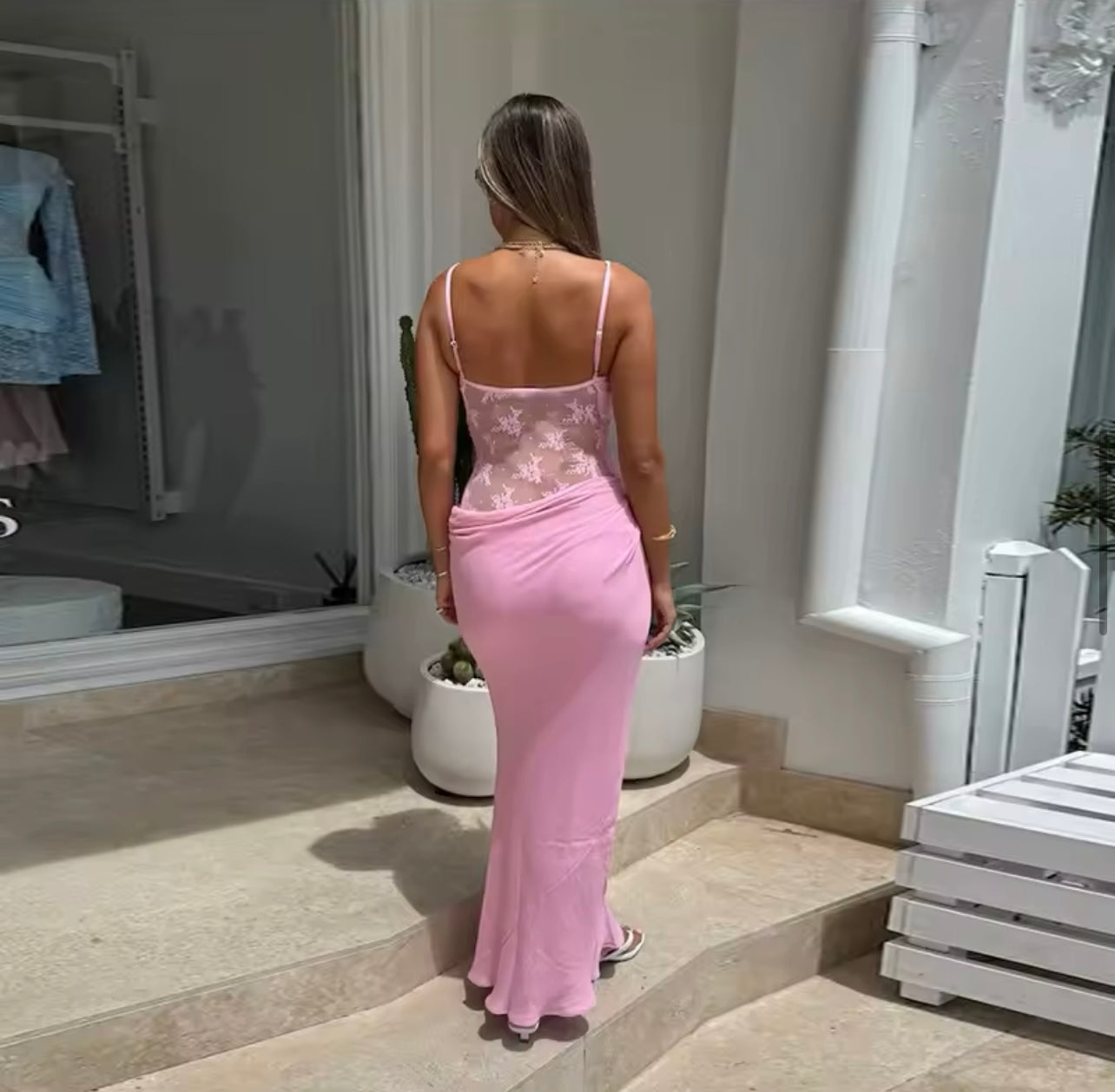 Robe “Pink Palma”
