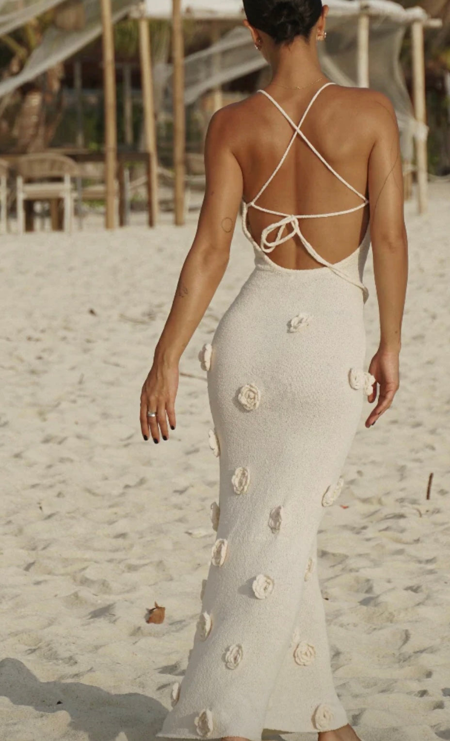 Robe dos nus rosa