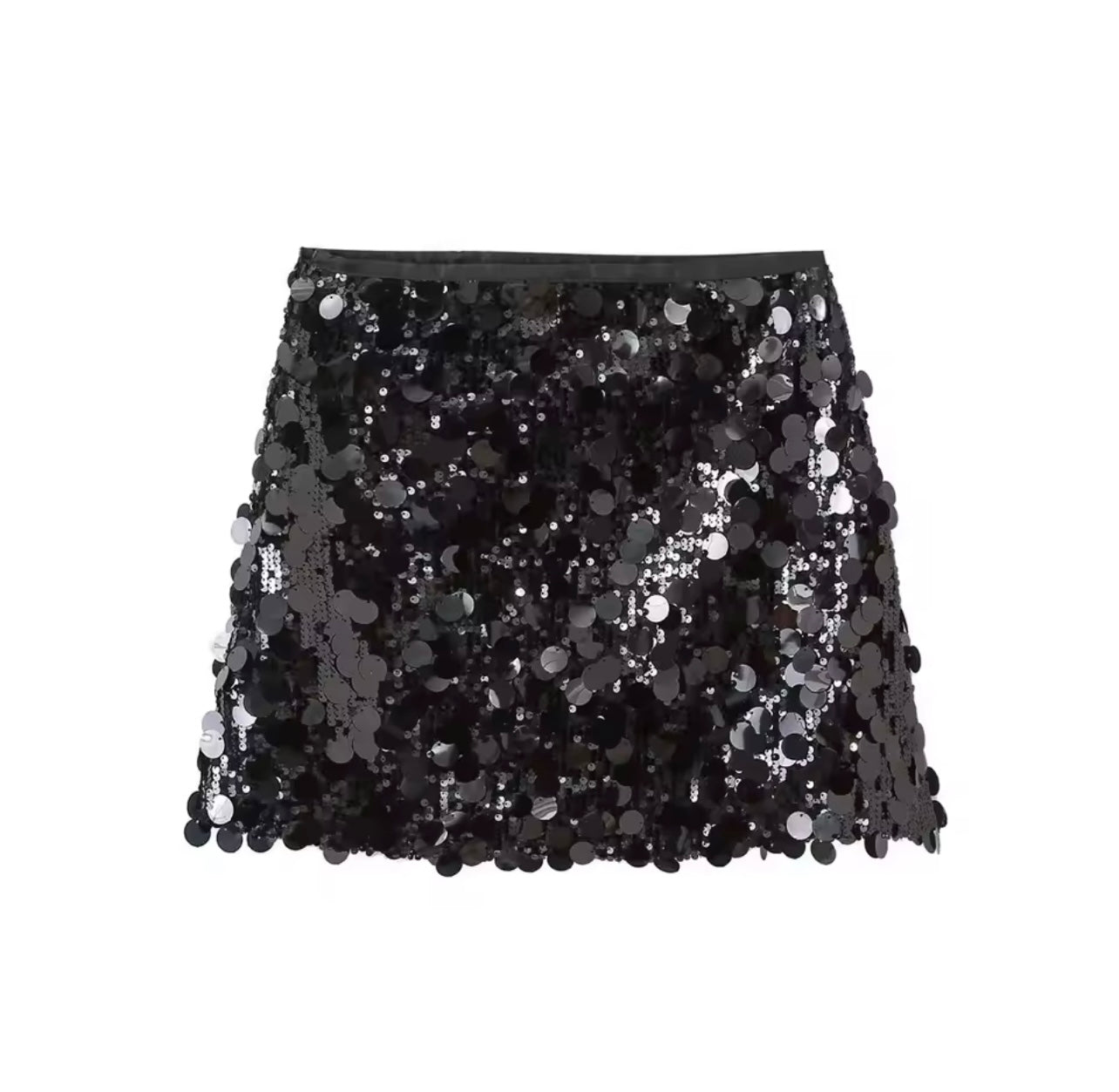 Jupe à sequins brillants