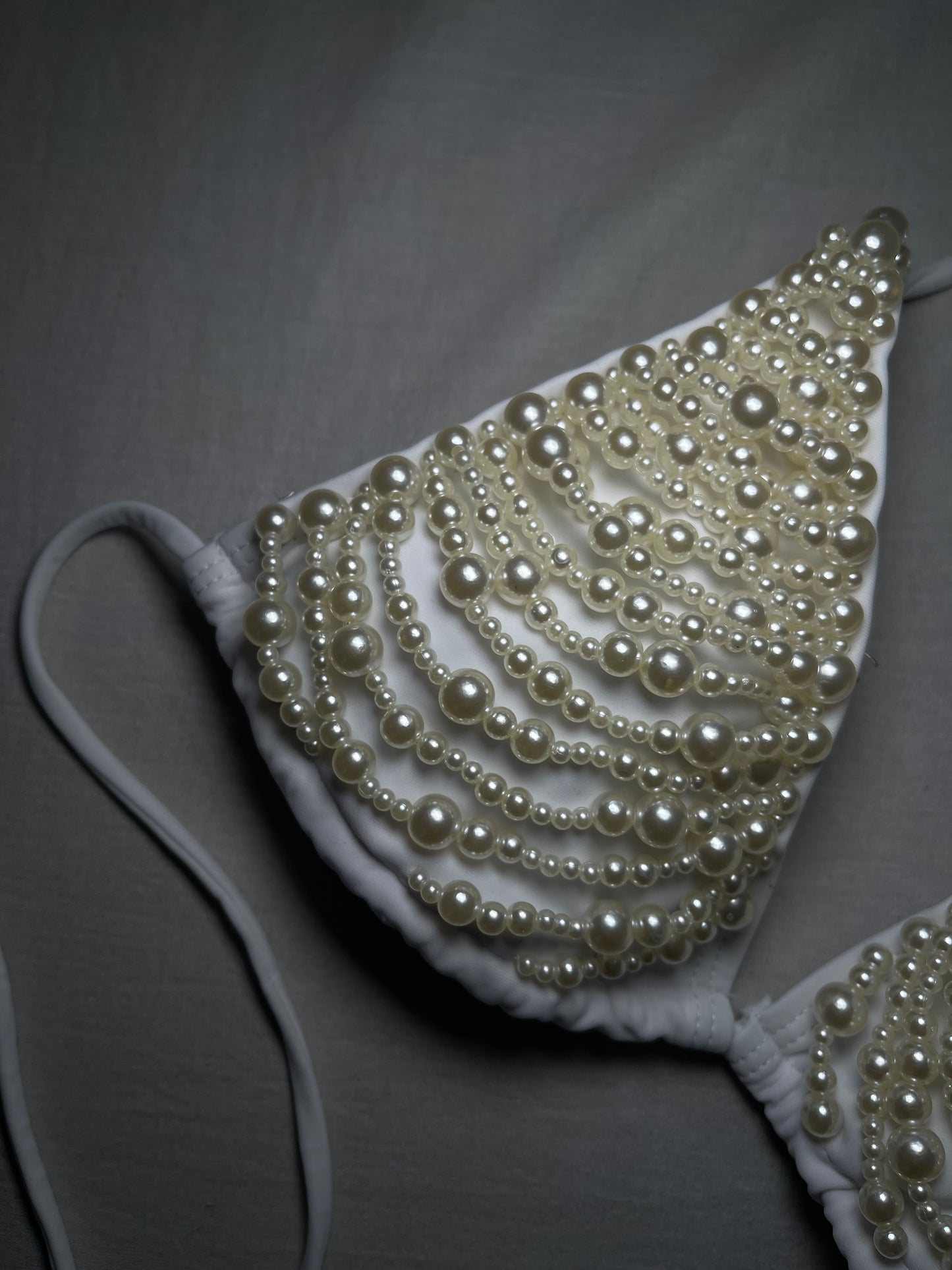 Bikini Blanc Perlé – Édition Luxe