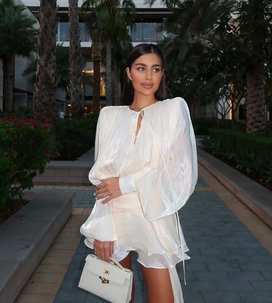 Mini robe blouse