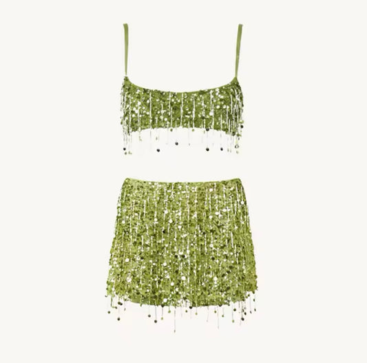 Ensemble Franges Sequins Amalia