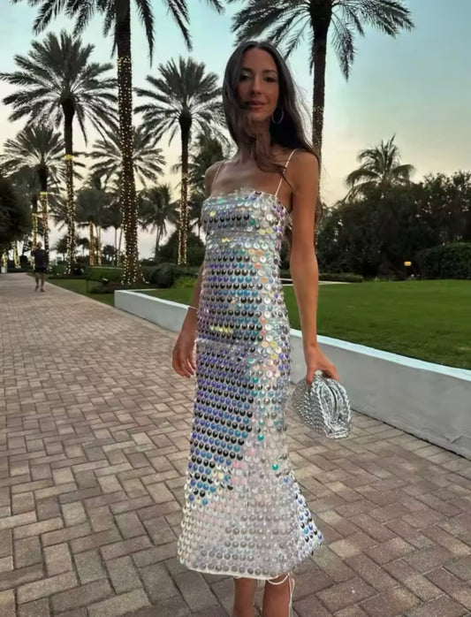 Robe Longue à Sequins